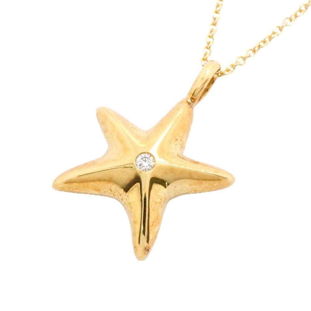 Tiffany & Co. Starfish Necklace, 1PD (18K Yellow Gold) Diamond, Ladies' Necklace